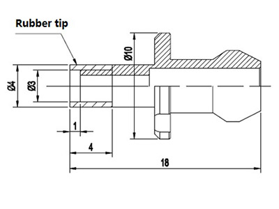 Topaz nozzle for label feeder